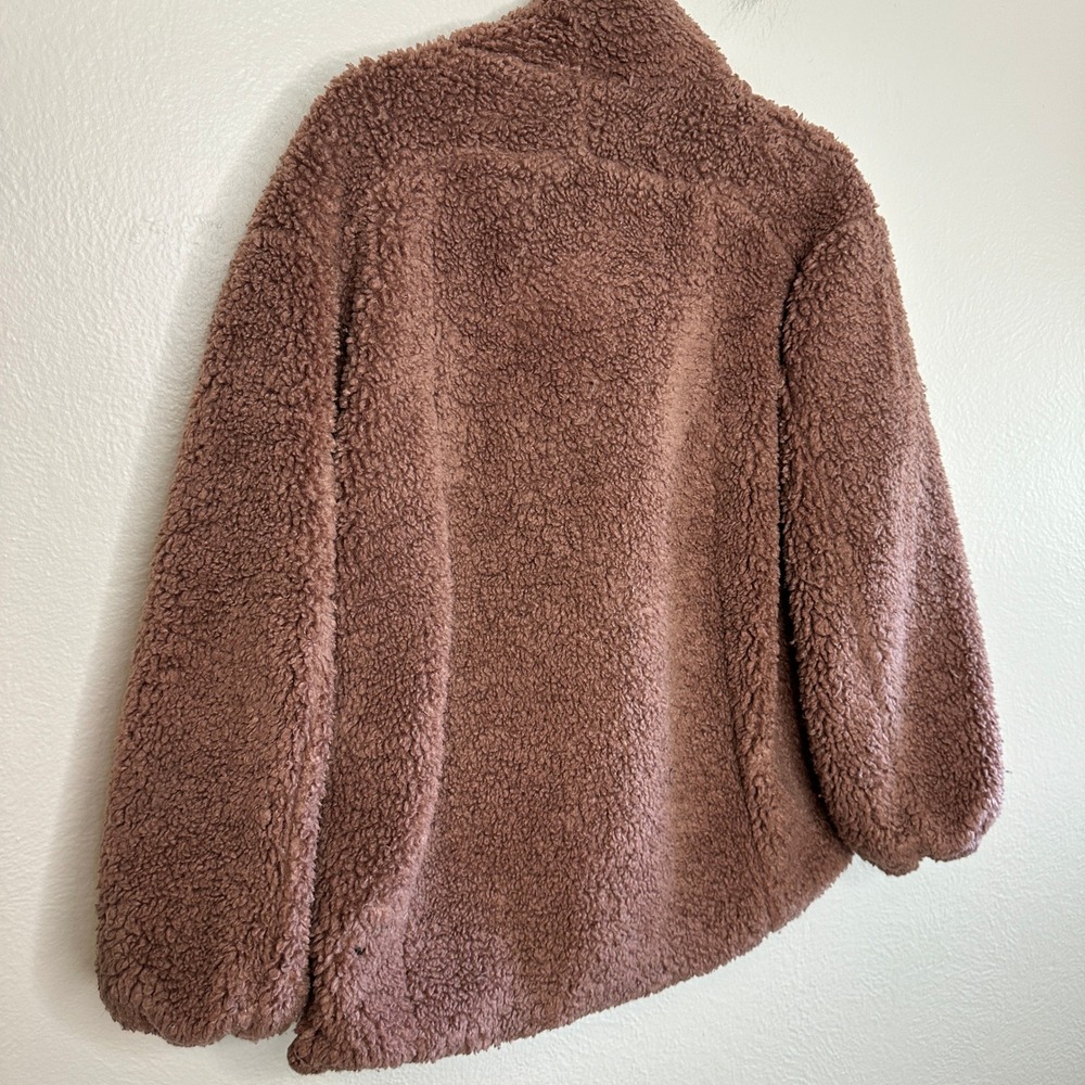 Lululemon Warmth Restore Long Pullover Smoky Topaz Sherpa Funnel Neck Size 6 - Picture 8 of 10